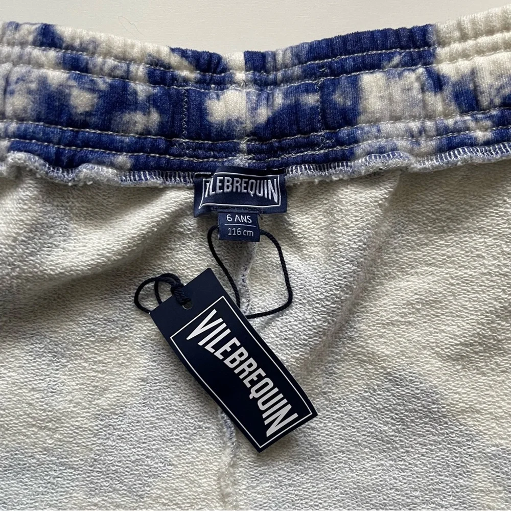 Vilebrequin Boys Blue & White Tie-dye Cotton Bermuda Shorts - 6Y